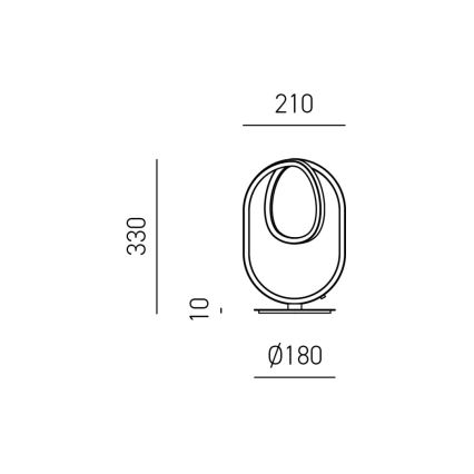 Gea Luce DIVA L TITANIO - LED Dimmelhető asztali lámpa DIVA LED/17W/230V szürke