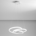 Gea Luce DIVA S P BIANCO - LED Dimmelhető csillár zsinóron DIVA LED/43W/230V fehér