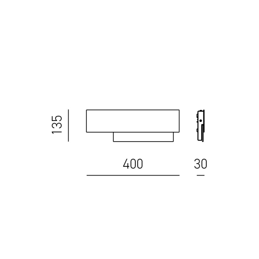 Gea Luce DOHA A P T - LED Fali lámpa DOHA LED/15W/230V 40 cm bézs