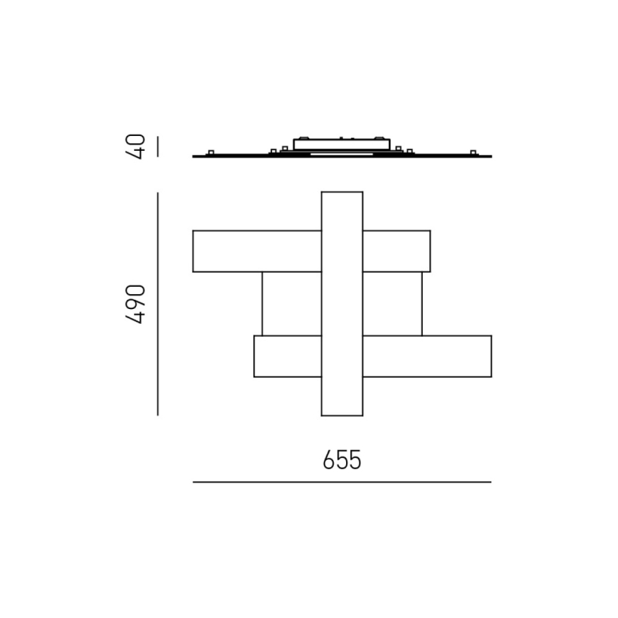 Gea Luce DOHA P P B - LED Mennyezeti lámpa DOHA LED/30W/230V 65,5 cm fehér