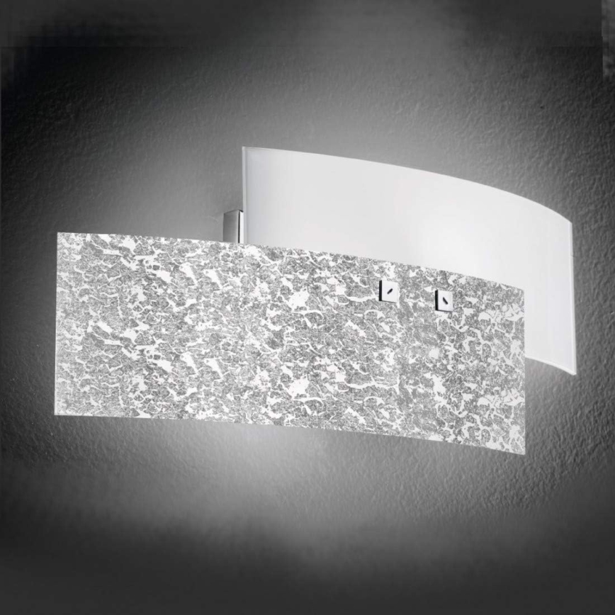Gea Luce LARA A P arg - Fali lámpa LARA 2xE14/42W/230V ezüst