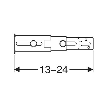 Geberit 111.064.00.1 - Duofix lábak hátsó falra rögzítéséhez, 2 db-os szett