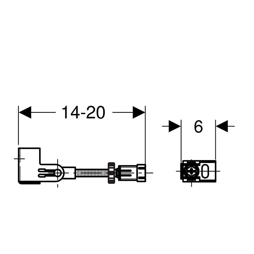 Geberit 111.835.00.1 - Duofix falra rögzítő készlet, 2 db