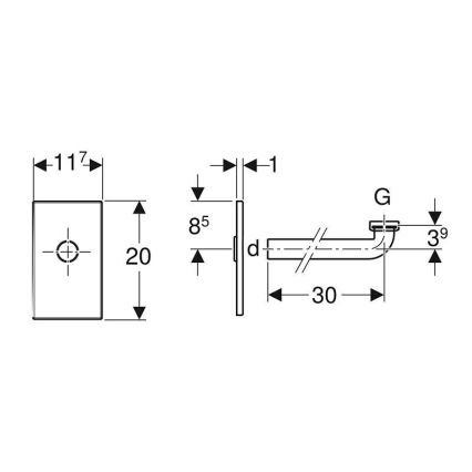 Geberit 115.416.11.1 - Mosdóhoz való szerelőkészlet, alpesi fehér