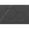 Geberit 115.770.DW.5 - Sigma01 Round nyomólap, 24,6 x 16,4 cm, fekete