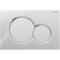 Geberit 115.770.KA.5 - Sigma01 Round öblítő nyomólap 24,6x16,4 cm fényes króm/matt króm