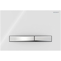 Geberit 115.788.11.2 - Sigma50 öblítő nyomólap 24,6x16,4 cm fehér/matt króm