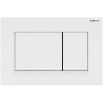 Geberit 115.883.11.1 - Sigma30 öblítő nyomólap 24,6x16,4 cm fehér