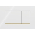 Geberit 115.883.KK.1 - Sigma30 öblítő nyomólap 24,6x16,4 cm fehér/arany