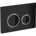 Geberit 115.884.SJ.1 - Sigma50 öblítő nyomógomb 24,6x16,4 cm fekete/fényes króm