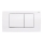 Geberit 115.899.KJ.1 - Twinline30 öblítő nyomólap 34x18,5 cm fehér/fényes króm