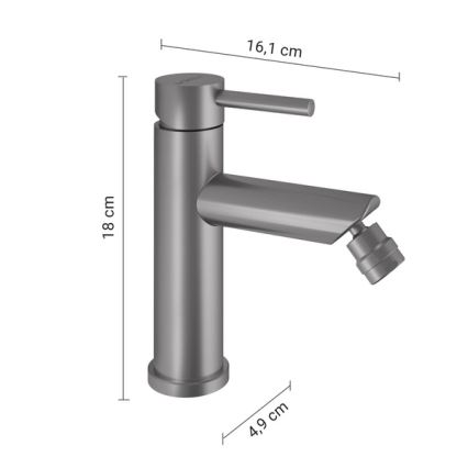 Gedy - Bidé csaptelep COMO 18 cm matt króm