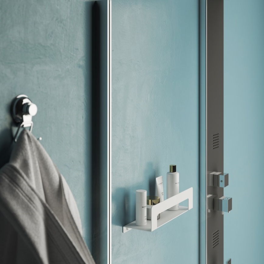 Gedy - CLEO 30 cm törölközőtartós polc matt fehér