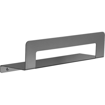 Gedy - CLEO törölközőtartós polc, 30 cm, metál szürke