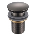 Gedy - CLICK-CLACK mosdóleeresztő, átmérő 6,6 cm, metál szürke