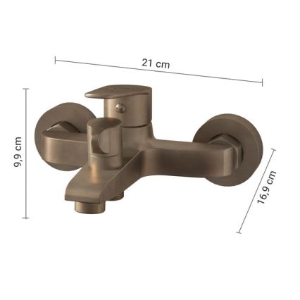 Gedy - COMO fürdőkád csaptelep, bronz