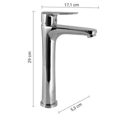 Gedy - COMO mosdó csaptelep, 29 cm, fényes króm