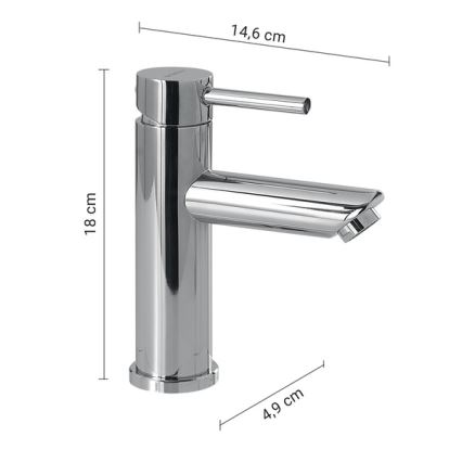 Gedy - GARDA mosdócsaptelep 18 cm, fényes króm