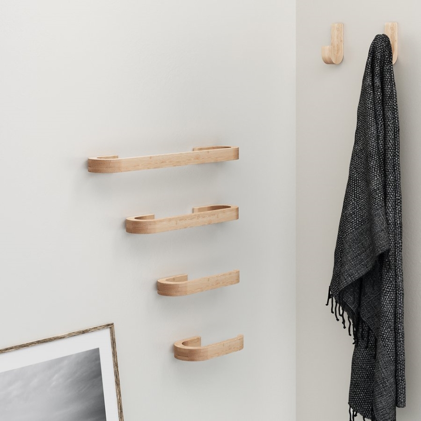 Gedy - KÉSZLET 2x Fali kampó HIMALAYA bambusz