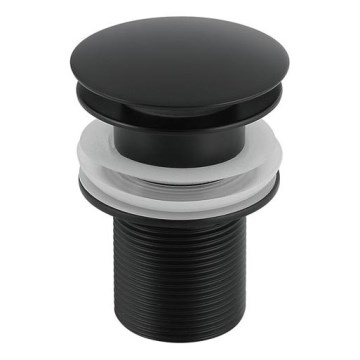 Gedy - mosdóleeresztő CLICK-CLACK átm. 6,6 cm matt fekete