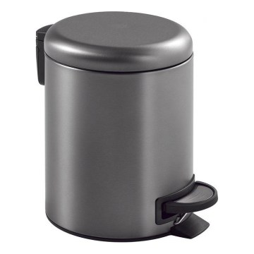 Gedy - POTTY 3 l lágyan záródó szemetes, metál szürke