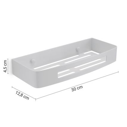 Gedy - SMART fali zuhanypolc 30x12,8 cm fehér