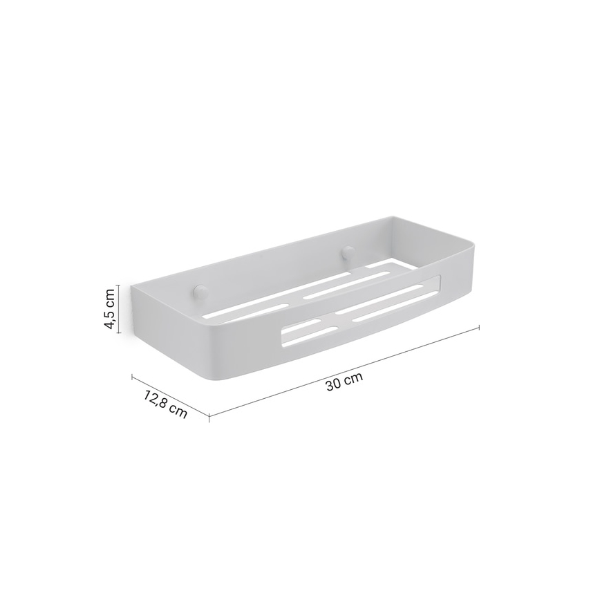 Gedy - SMART fali zuhanypolc 30x12,8 cm fehér