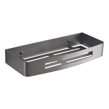 Gedy - SMART falra szerelhető zuhanypolc, 30 x 12,8 cm, metál szürke