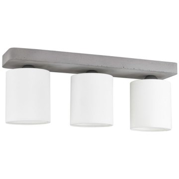 GENTLE mennyezeti lámpa 3xE27/25W/230V betonból