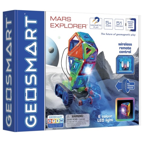 GeoSmart - Mágneses építőkészlet Mars Explorer 51 db