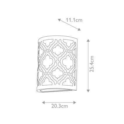 Gilded Nola - Fali lámpa ARABELLA 1xE27/60W/230V