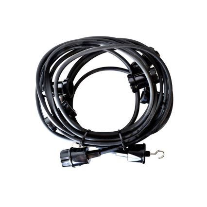 Kültéri dekorációs lánc GIRLANDA 12 m 10xE27/15W/230V IP44