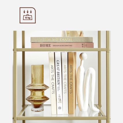 GLASY arany könyvespolc