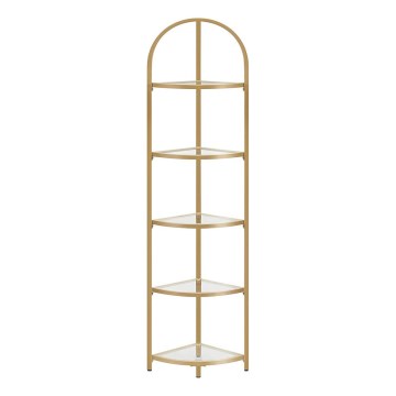 GLASY arany színű könyvespolc