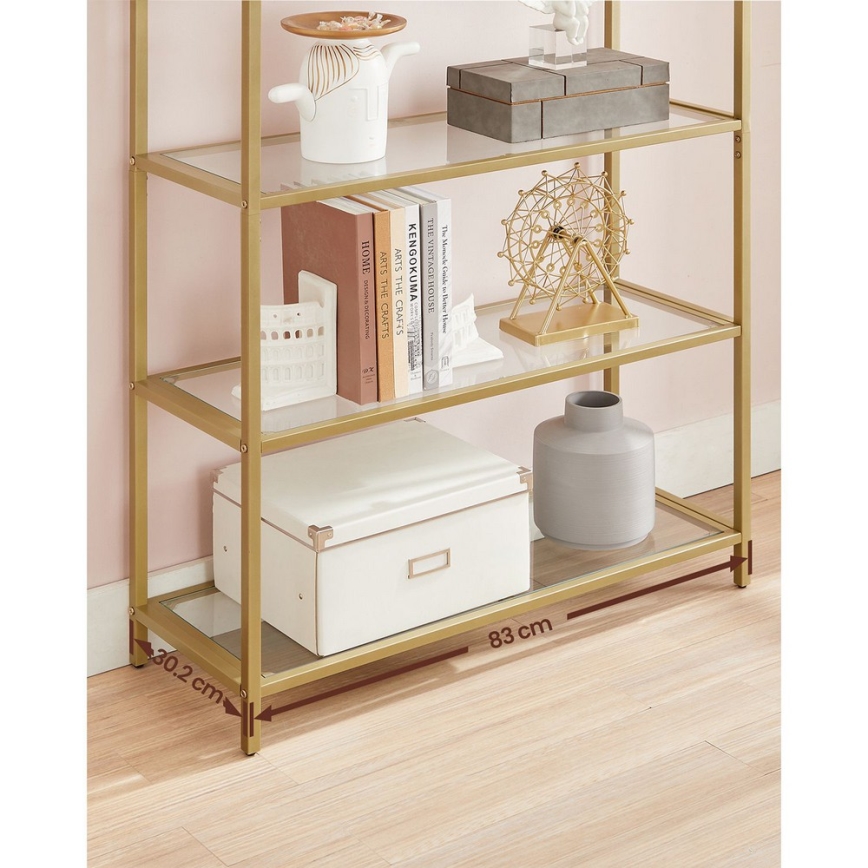 GLASY aranyszínű könyvespolc