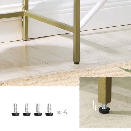 GLASY aranyszínű könyvespolc