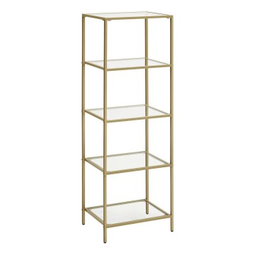 GLASY könyvespolc 40x125x30 cm arany