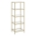 GLASY könyvespolc 40x125x30 cm arany