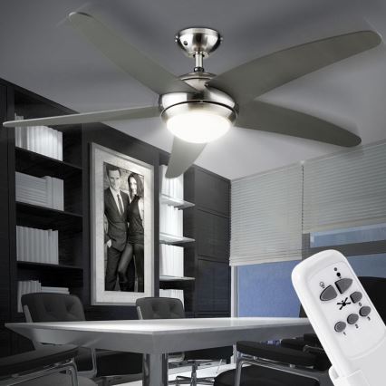 GLOBO 0306GR - Mennyezeti ventilátor FABIOLA 1xR7s/80W/230V