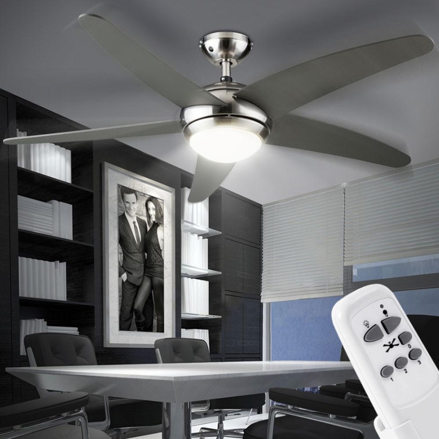 GLOBO 0306GR - Mennyezeti ventilátor FABIOLA 1xR7s/80W/230V