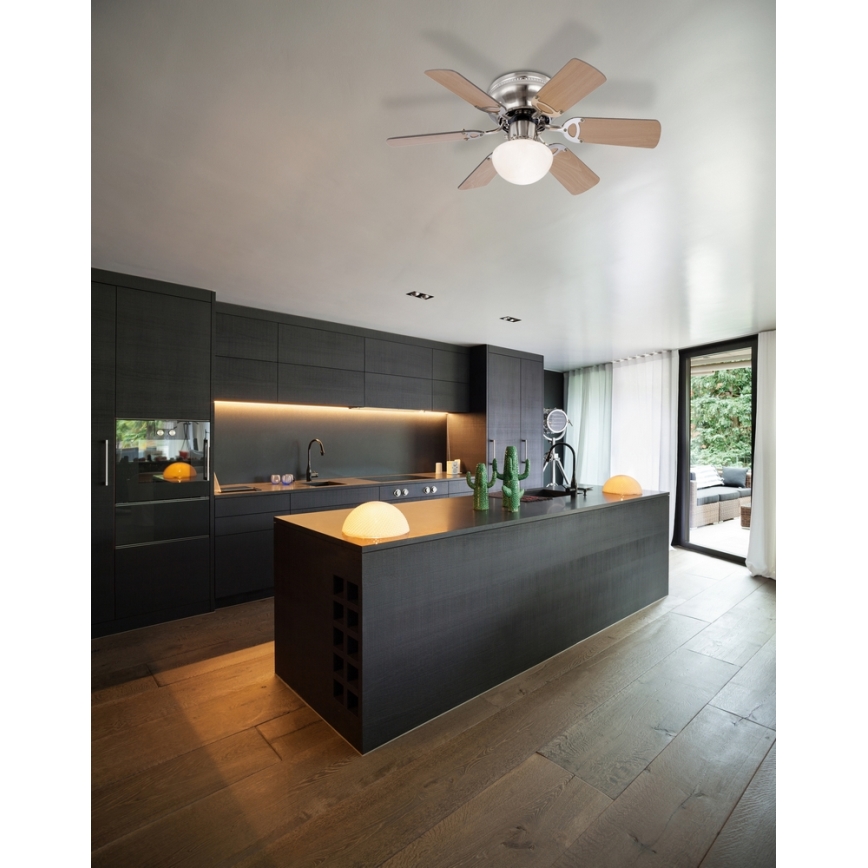 GLOBO 0307 - Stropní ventilátor UGO 1xE27/60W/230V