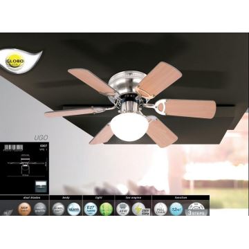 Globo - Mennyezeti ventilátor 1xE27/60W/230V