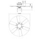 GLOBO - Mennyezeti ventilátor 1xE27/60W/230V
