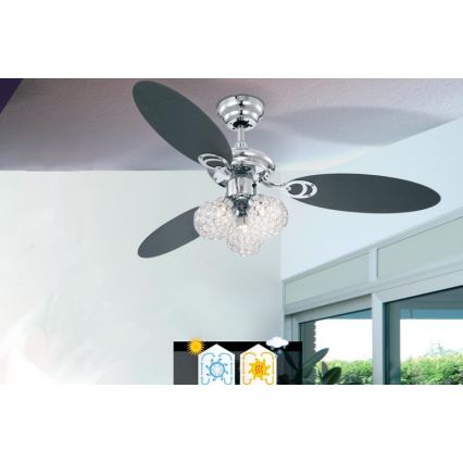 GLOBO 0334 - Mennyezeti ventilátor AZALEA 3xG9/33W/230V