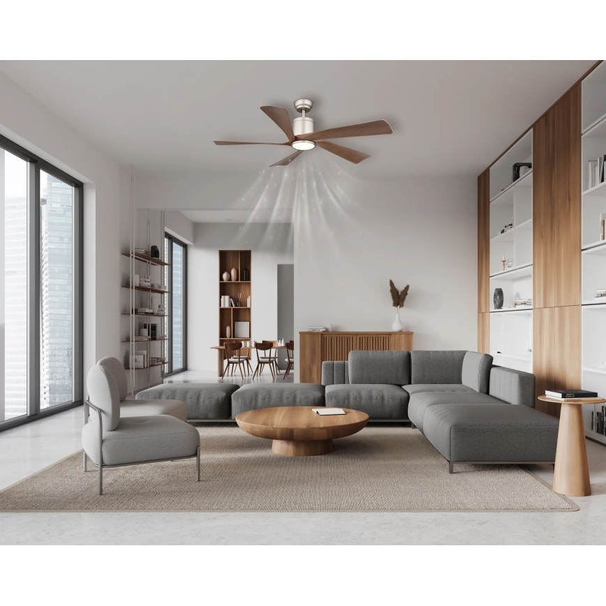 Globo - LED dimmelhető mennyezeti ventilátor LED/20W/230V 2700-6500K + távirányító