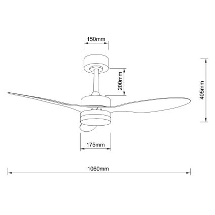 Globo - LED dimmelhető mennyezeti ventilátor LED/20W/230V 2700-6500K + távirányító