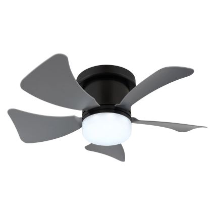 Globo - LED dimmelhető mennyezeti ventilátor LED/10W/230V 3000-6500K szürke + távirányító