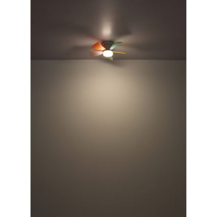Globo - dimmelhető LED mennyezeti ventilátor LED/10W/230V 3000-6500K színváltós + távirányító