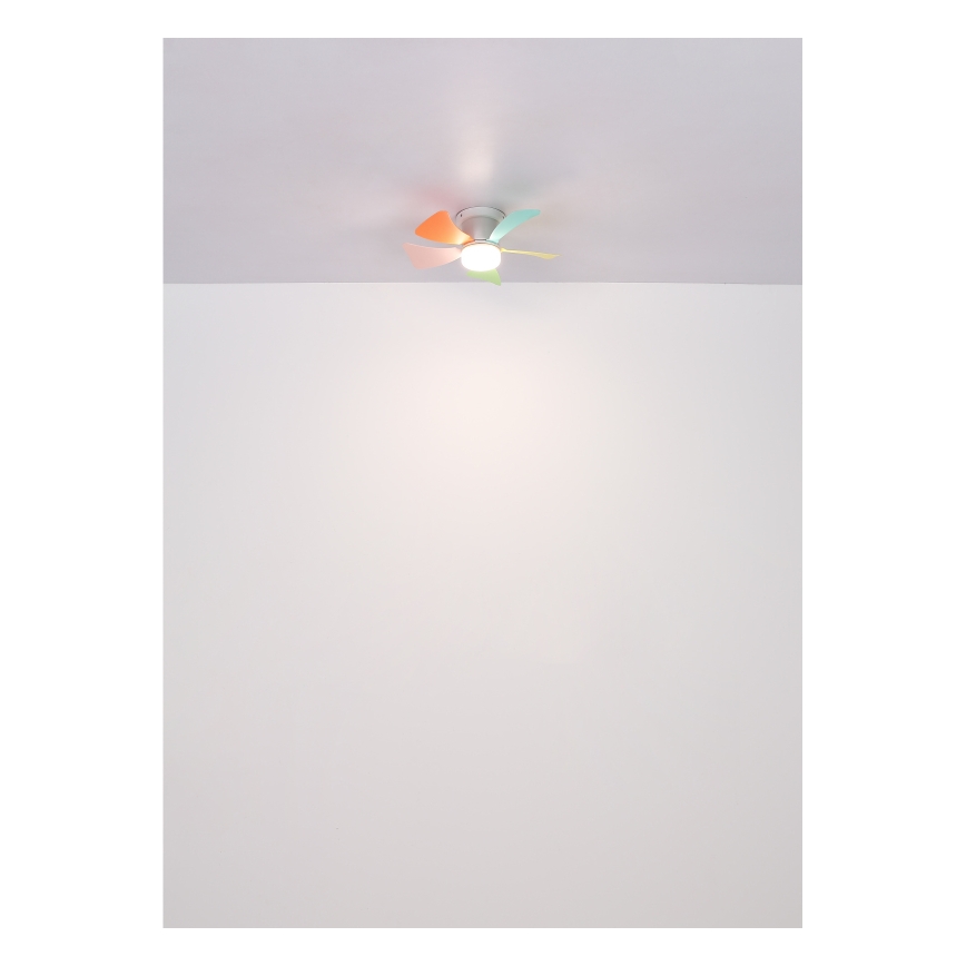 Globo - dimmelhető LED mennyezeti ventilátor LED/10W/230V 3000-6500K színváltós + távirányító