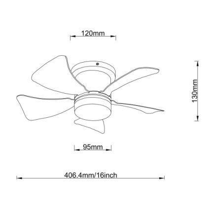 Globo - dimmelhető LED mennyezeti ventilátor LED/10W/230V 3000-6500K színváltós + távirányító